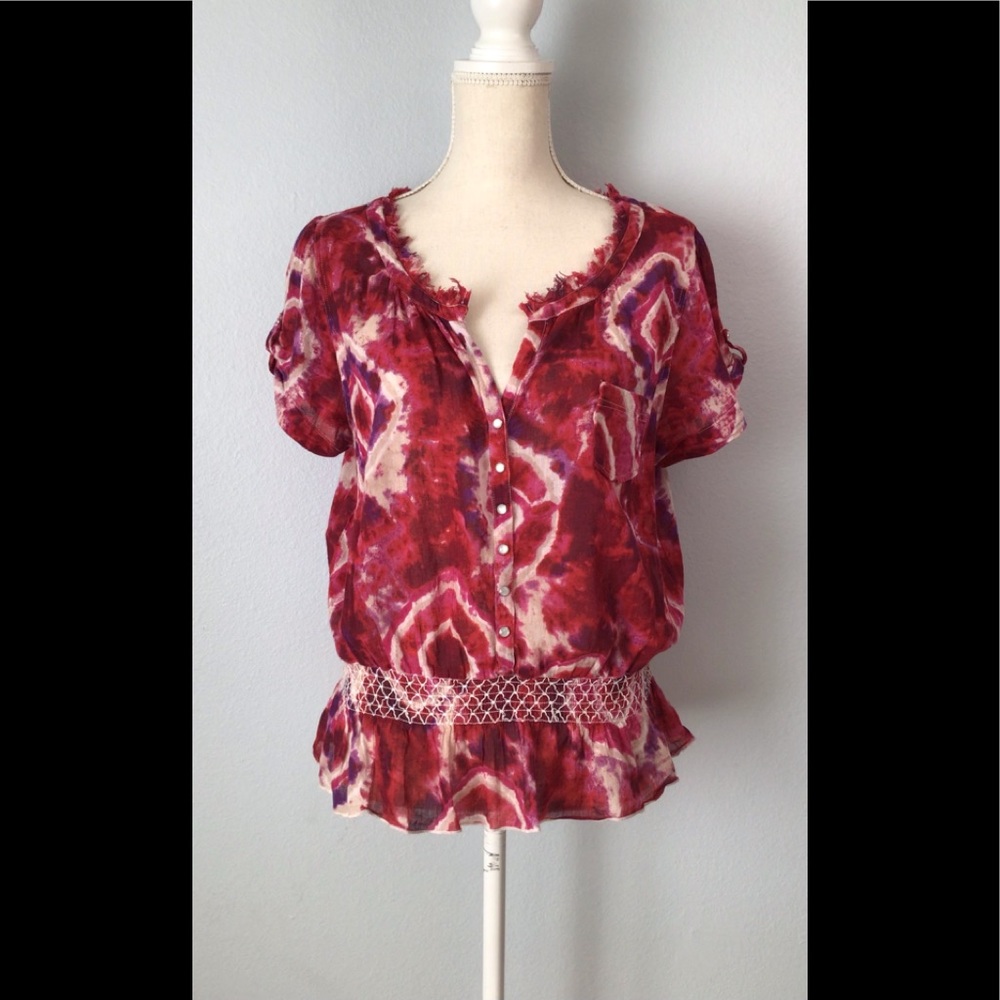 Nine West Vintage America Jeans Top Shirt Blouse